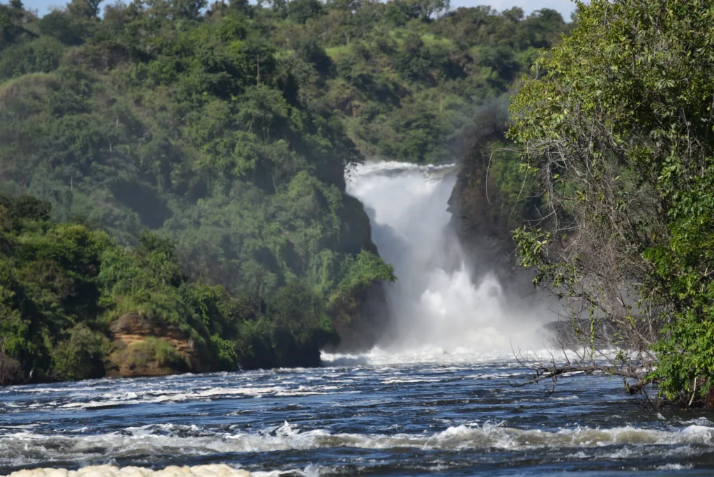 View of the Murchison waterfalls